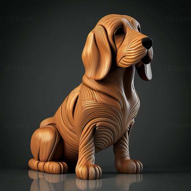 3D model Breton Epagnole dog (STL)